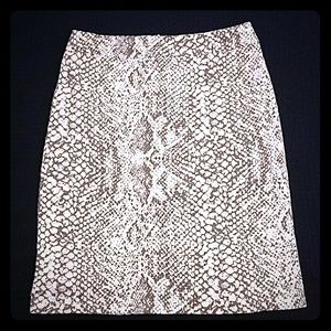 New york and co skirt. Grey animal print